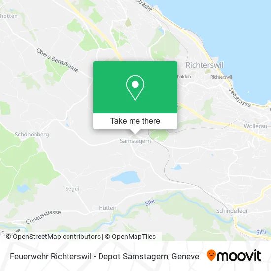 Feuerwehr Richterswil - Depot Samstagern map