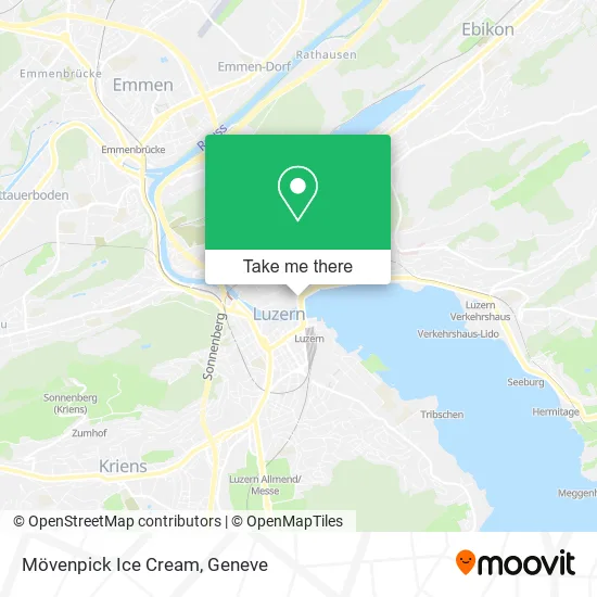 Mövenpick Ice Cream map
