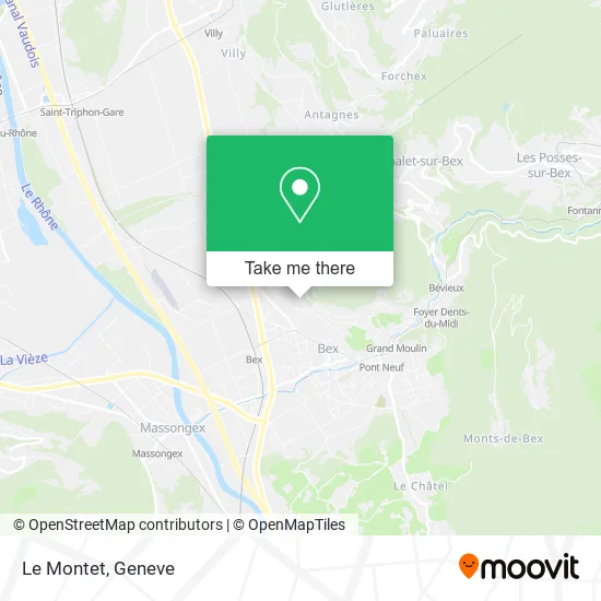 Le Montet map