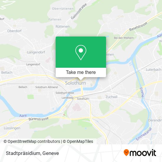 Stadtpräsidium map