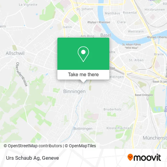 Urs Schaub Ag map