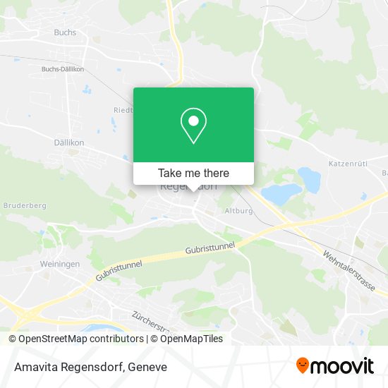 Amavita Regensdorf map