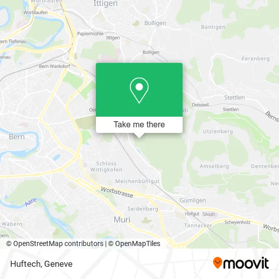 Huftech map