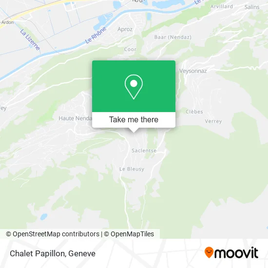 Chalet Papillon map
