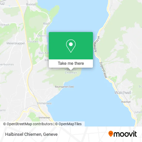 Halbinsel Chiemen map