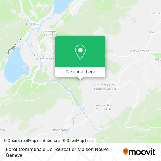 Forêt Communale De Fourcatier Maison Neuve map