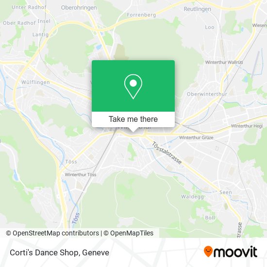 Corti's Dance Shop map