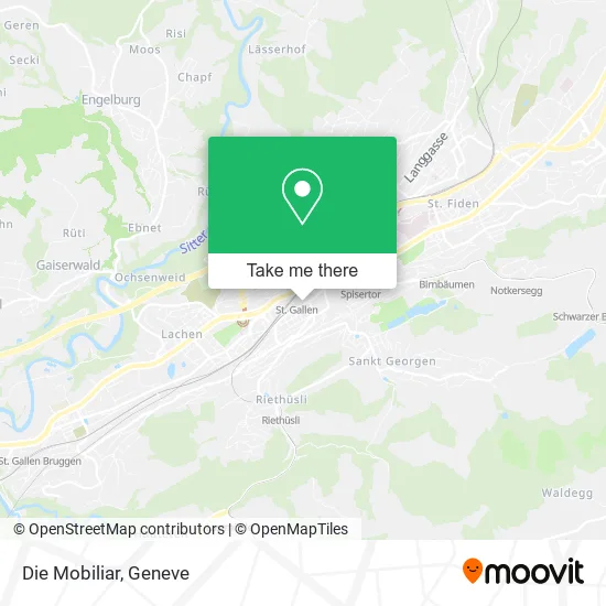 Die Mobiliar map