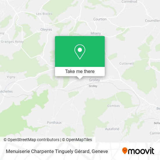 Menuiserie Charpente Tinguely Gérard map