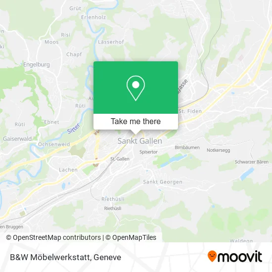B&W Möbelwerkstatt map
