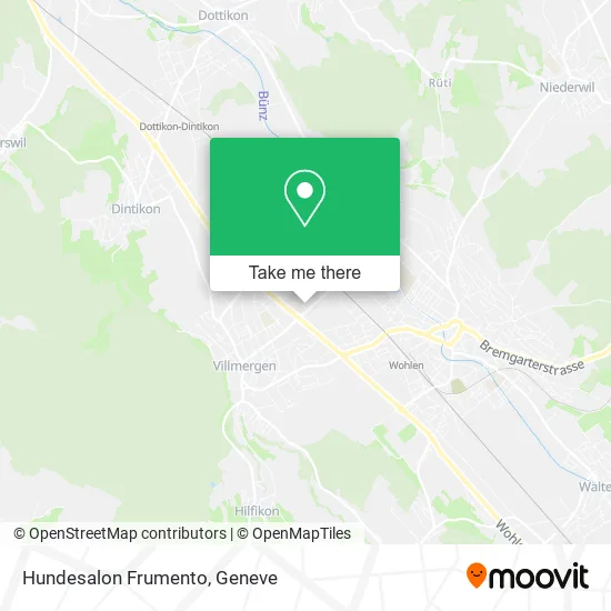 Hundesalon Frumento map