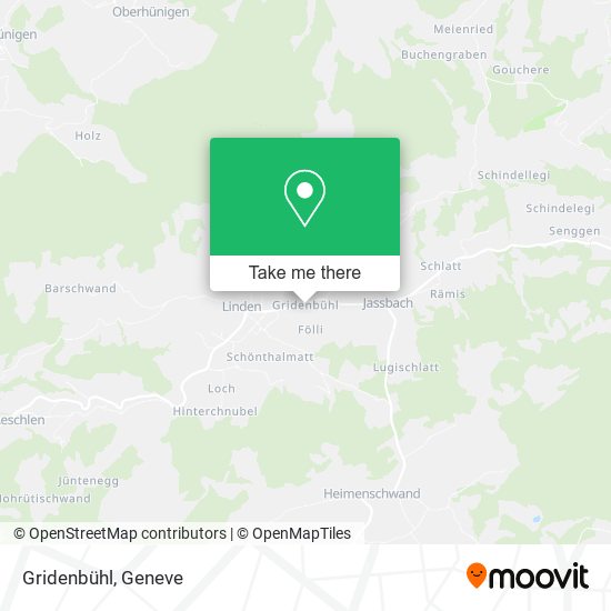 Gridenbühl map