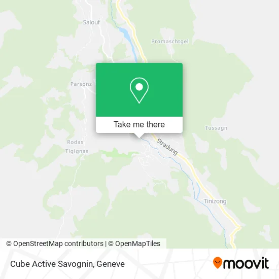 Cube Active Savognin map