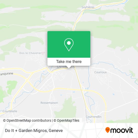 Do It + Garden Migros map