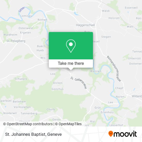 St. Johannes Baptist map