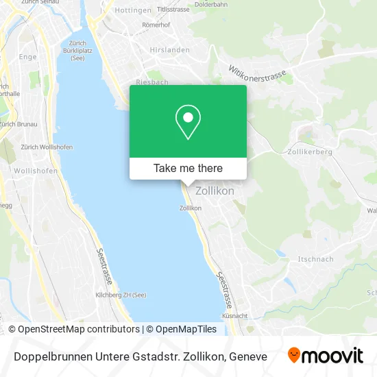 Doppelbrunnen Untere Gstadstr. Zollikon map