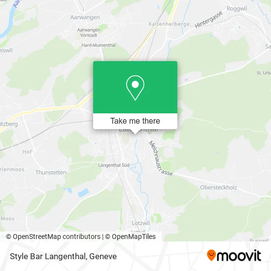 Style Bar Langenthal map