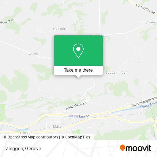 Zinggen map