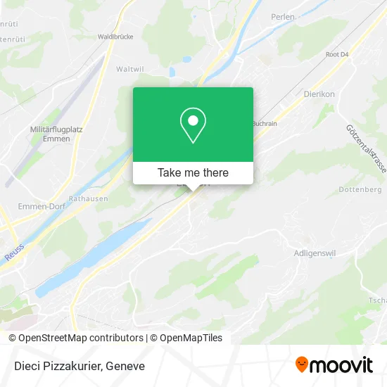 Dieci Pizzakurier map