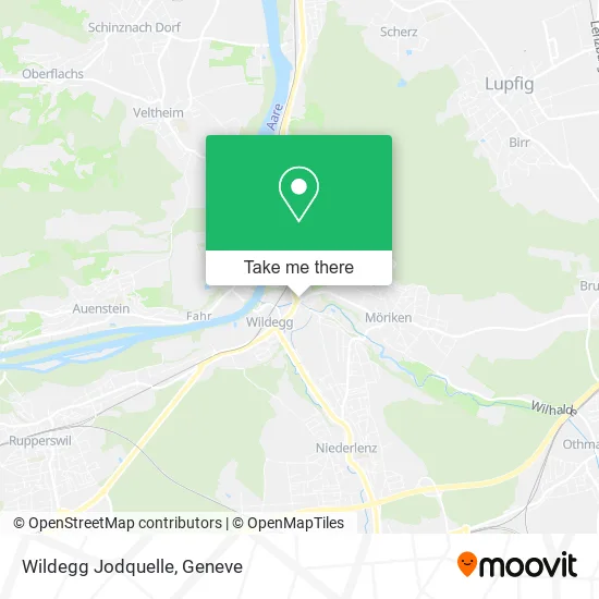 Wildegg Jodquelle map