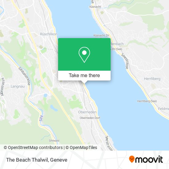 The Beach Thalwil map