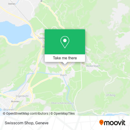 Swisscom Shop map