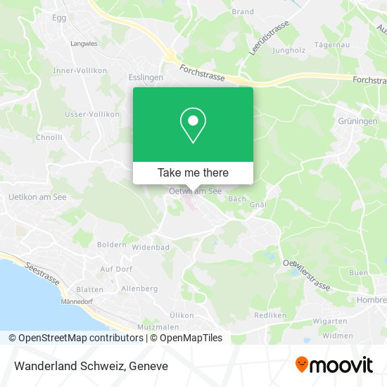 Wanderland Schweiz map