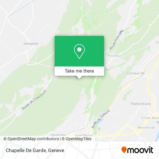 Chapelle De Garde map