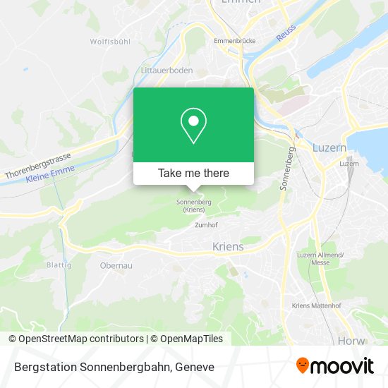 Bergstation Sonnenbergbahn map