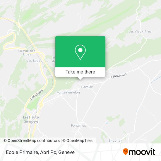 Ecole Primaire, Abri Pc map