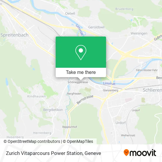 Zurich Vitaparcours Power Station map