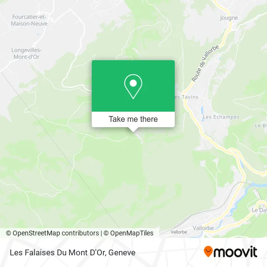 Les Falaises Du Mont D'Or map