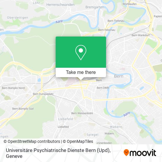 Universitäre Psychiatrische Dienste Bern (Upd) Karte