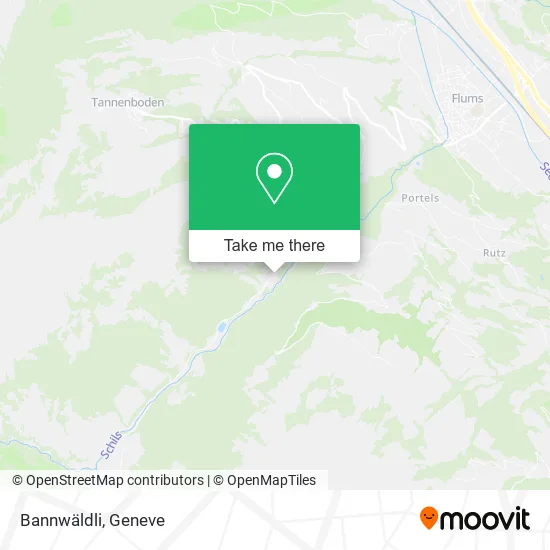 Bannwäldli map