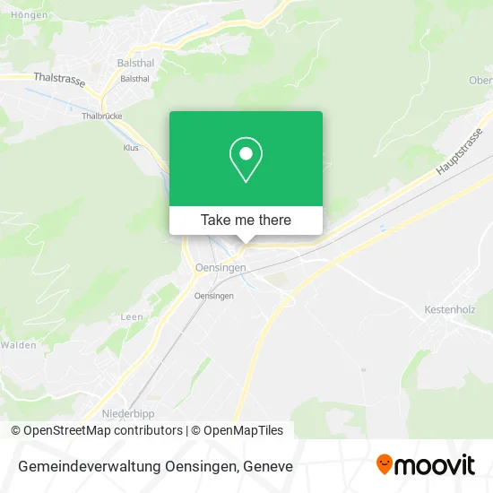 Gemeindeverwaltung Oensingen map