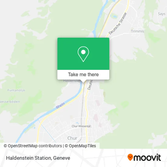 Haldenstein Station map