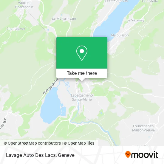 Lavage Auto Des Lacs map