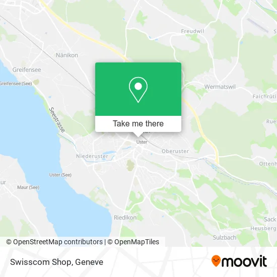 Swisscom Shop map
