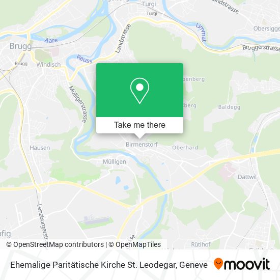 Ehemalige Paritätische Kirche St. Leodegar map