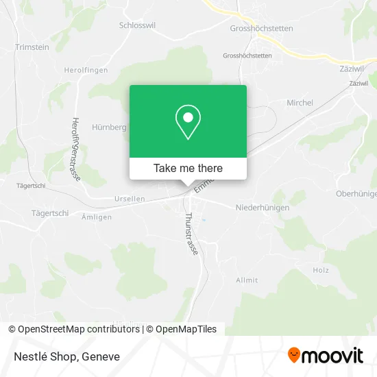 Nestlé Shop map