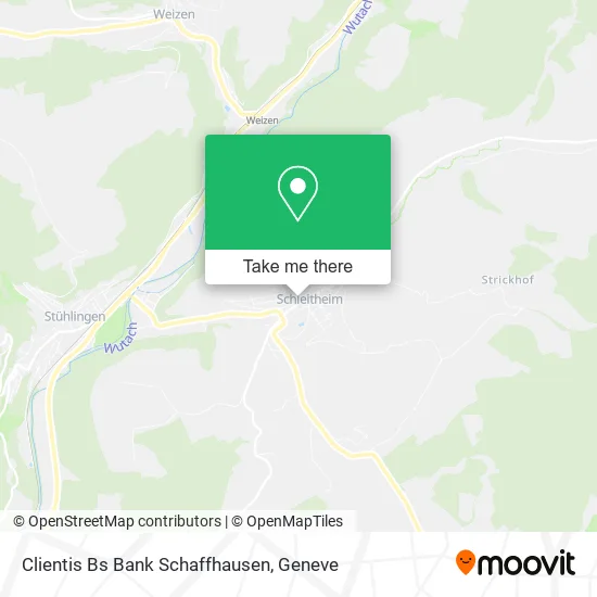 Clientis Bs Bank Schaffhausen map