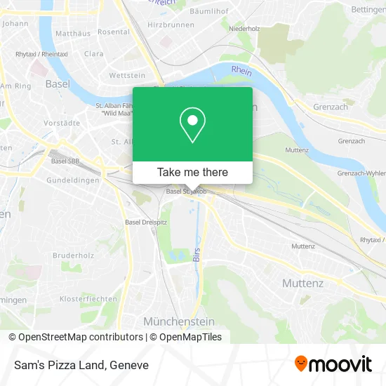 Sam's Pizza Land map