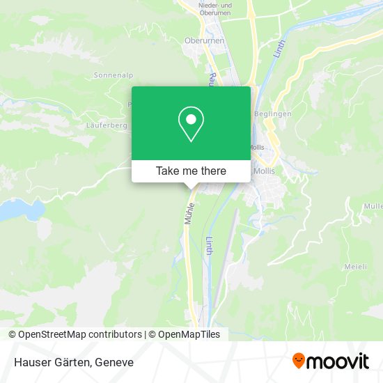 Hauser Gärten map