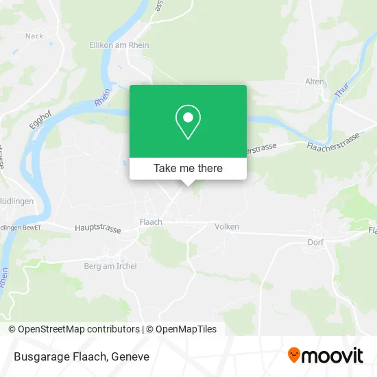Busgarage Flaach map