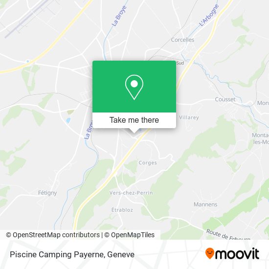 Piscine Camping Payerne map