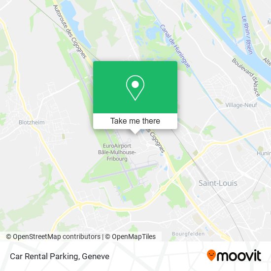 Car Rental Parking map