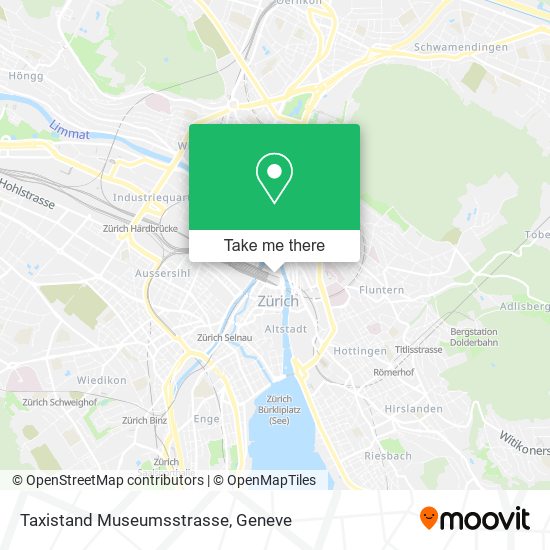 Taxistand Museumsstrasse map