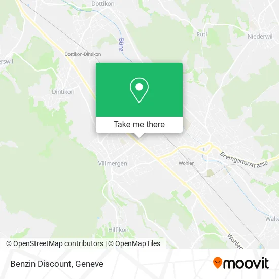 Benzin Discount map