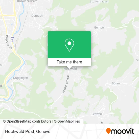 Hochwald Post map