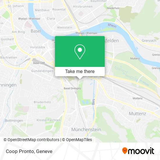 Coop Pronto map